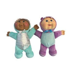 Pair Of Cabbage Patch Cutie Dolls - Shark and Hippo